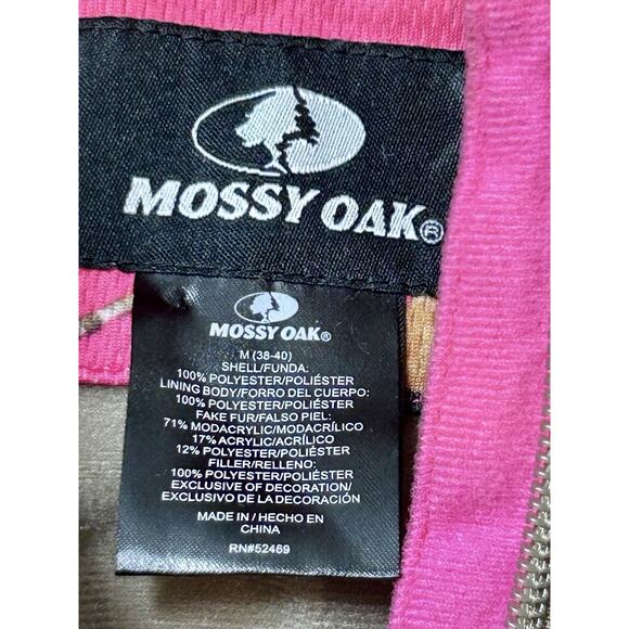 Mossy Oak Large (38-40) Ladies Camo Winter Coat Removable Fur - Picture 9 of 15